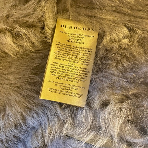 Burberry shearling jacket with collar - Picture 6 of 9